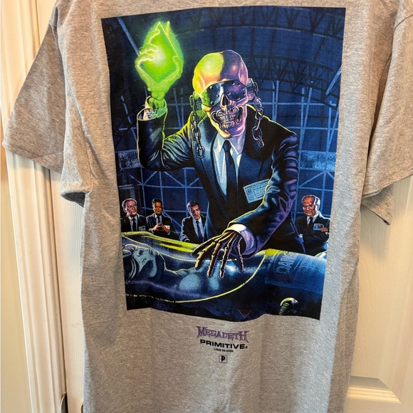 Primitive X Megadeath Collab Men’s Hanger Gray T-Shirt in Size Large BNOT - Picture 4 of 8